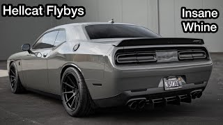 Challenger Hellcat Flybys  Supercharger Whine [upl. by Chrisoula]