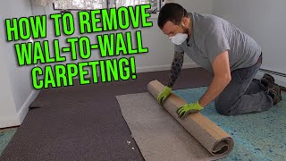 How To Remove WallToWall Carpeting EASY DIY DEMO JOB [upl. by Odrude]