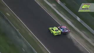 Huge 280Kmh Crash Between the Vanthoor Brothers During The Nürburgring 24 Hrs [upl. by Shaeffer842]