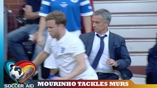 Jose Mourinho Takes Out Olly Murs  Soccer Aid [upl. by Artimed294]