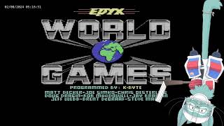 World Games Commodore 64 1986 sleepy playing world games [upl. by Beaufort]