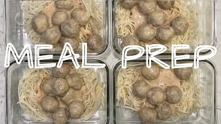 Healthy Lunch Meal Prep  Keto Swedish Meatballs and Palmini Noodles Palmini [upl. by Arze]