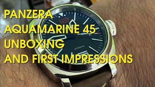 Panzera Aquamarine 45 Mk1  Unboxing and first look [upl. by Ogir]