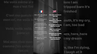 Voilà FrenchEnglish lyrics [upl. by Kroo]