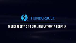 Thunderbolt™ 3 to Dual DisplayPort™ Adapter  CADYCE CA T3DP [upl. by Lili]