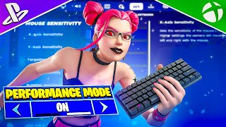 NEW Console Performance Mode Setting  BEST Chapter 5 Season 4 Keyboard amp Mouse Settings [upl. by Werd8]