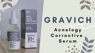 GRAVICH ACNELOGY CORRECTIVE SERUM เซรั่มแก้ปัญหาสิว บำรุงและฟื้นฟูผิวให้แข็งแรง [upl. by Essiralc]