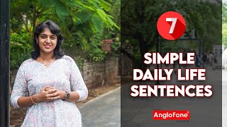 7 simple daily life sentences  📱9994162945  Spoken English [upl. by Emelia]