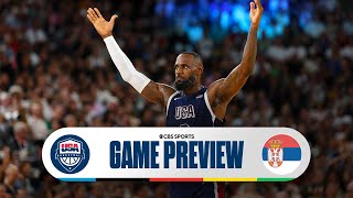 Olympic Basketball Preview Team USA faces Serbia as winner advances to Gold Medal game  CBS Sports [upl. by Alfi]