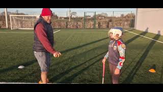 Bonnie 2024 camogiehurling skills practice and instruction [upl. by Enirolf]