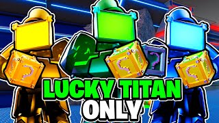 Using ONLY Titan CLOVER MAN In Toilet Tower Defense [upl. by Culley]