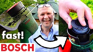 How to change BOSCH STRIMMER LINE in seconds EasyGrassCut 26 [upl. by Aja801]