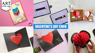 6 Easy Valentines Day Card  Valentines Day Card Idea  Valentines Day  Compilation  VENTUNOART [upl. by Nevaj]