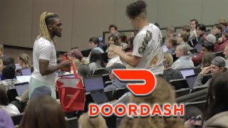 They Called The Security While I Was DoorDashing During College Lecture Prank [upl. by Kneeland811]