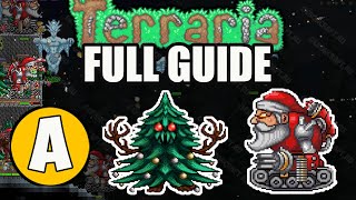 Terraria Frost Moon FULL GUIDE EASY no Christmas  Terraria 1449 Frost Moon [upl. by Sankey]