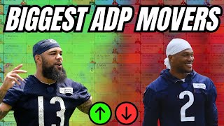 BIGGEST ADP MOVERS  Fantasy Football ADP Risers amp Fallers  DeVon Achane Kyle Pitts  more [upl. by Akiehs]