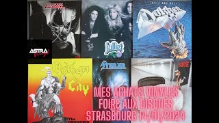 Mes achats vinyles à la foire aux disques de Strasbourg 14012024 [upl. by Aanas]