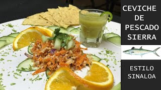 Ceviche de Sierra Estilo Mazatlán [upl. by Ynnos]