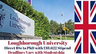 Loughborough University BSc  PhD  Full Funding  £18622  No IELTS TOEFL  20242025 Entry [upl. by Lissi242]