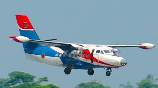 সিলেটে হঠাৎ পিচ্চি কিউট বিমান  Bangladesh Air Force Let L410 Turbolet trying to Land at Sylhet [upl. by Neelyk]