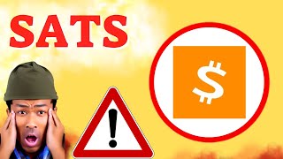 SATS Prediction 16DEC SATS Coin Price News Today  Crypto Technical Analysis Update Price Now [upl. by Shanta756]