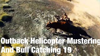 Outback Helicopter Mustering and Bull Catching Western Australia 19 [upl. by Howenstein915]