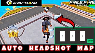 Auto hadshot craftland map code  Free fire only headshot craftland map by HN SHRI craftland [upl. by Sankey]