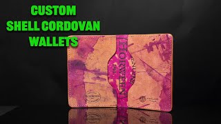 Custom Shell Cordovan Leather Wallets [upl. by Atteuqaj779]