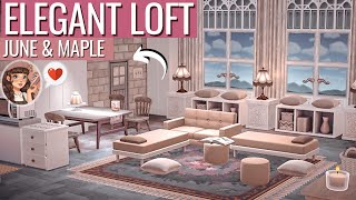 Building an Elegant Loft for Maple amp June PART 2  ACNH Speed Build  Animal Crossing HHP [upl. by Bela905]