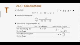 221 T Kombinatorik [upl. by Ruscher]