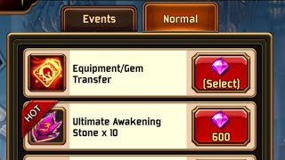 Kritika The White Knights  HOW TO USE EquipmentGem Transfer [upl. by Adiahs]