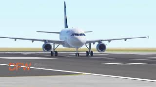 Volaris Airbus A319 Takeoff at Dallas Fort Worth International Airport KDFW in Infinite Flight [upl. by Gayla869]