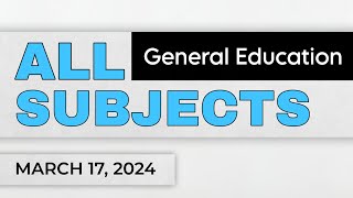 ALL GEN ED SUBJECTS  LET DRILLS 2024 [upl. by Enilarak]