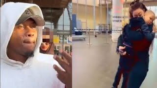 Larrivéd iba one et son fils 🔴vidéo touchante fils de iba et sa maman À laéroport [upl. by Joselow]