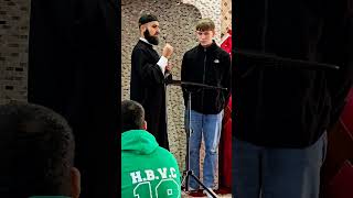 convert to islam MashaAllah Brother Philip Convert To Islam amp taking shahada Birmingham UK part 1 [upl. by Einaj]