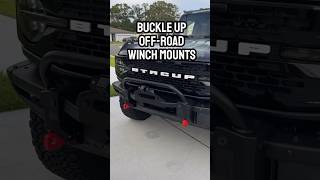 The best winch mount for Ford Bronco relocates camera amp sensors from Buckle Up OffRoad [upl. by Ardnas]