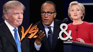 Donald Trump vs Lester Holt and Hillary Clinton Debate Recap  Monday September 26 2016  92616 [upl. by Quince]