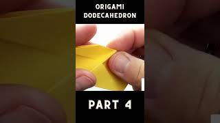 Origami Dodecahedron Tutorial 🌟 How to Fold a Stunning 12Sided Paper Polyhedron Part 4 [upl. by Barncard634]