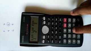 Linear interpolation by calculator fx82MS [upl. by Hardy]