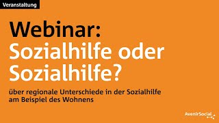 Webinar Sozialhilfe oder Sozialhilfe [upl. by Dyl493]