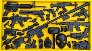 Cleaning Gun Shooting Toys Ak47 Shotgun Sniper Rifle Revolver Assault Rifle M16 Cowboy gun [upl. by Lutero]