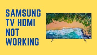 How To Fix Samsung TV HDMI Not Working IN Minutes [upl. by Annoiek]