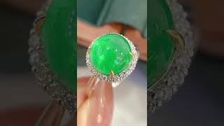 18k emerald ring great colorrubyring 18kgold diamond gold ring goldjewelry red rubystone [upl. by Anelak]