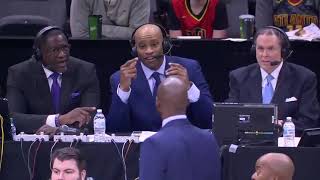 Vince Carter told to sub into the Hawks game while commentating [upl. by Hgielram767]