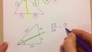 Angle Bisector Theorem Easy example [upl. by Airamat573]