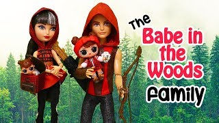 Sniffycat Barbie Families  Babe in the Woods is Little Red Riding Hood  Toys amp Dolls Fun for Kids [upl. by Tristas888]