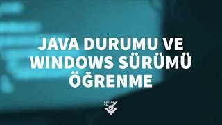 Kamu SM  Java Durumu ve Windows Sürümü Öğrenme [upl. by Ondine]