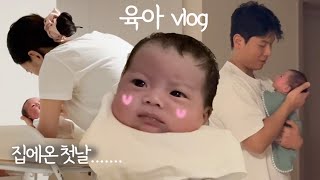 VLOG ep23 이것이 육아인가 조리원 퇴소후 집에온 첫날🥱😲 출생신고 혼인신고 젖꼭지 사이즈 교체  신생아 vlog [upl. by Jaehne]