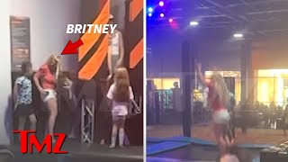 Britney Spears Goes Trampolining with Boyfriend Paul Solizs Kids  TMZ [upl. by Gadmann650]