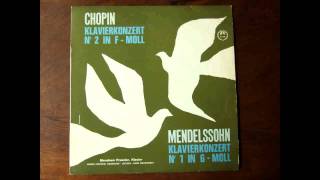 Menahem Pressler  chopin piano concerto no 2 in f minor Hans Swarowsky [upl. by Shivers]